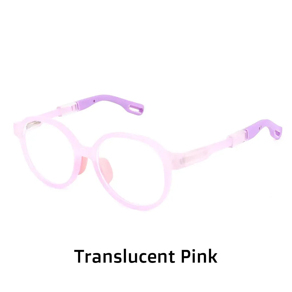 Kids Round Blue Light Blocking Glasses - TR90 Frame Ages 8-12