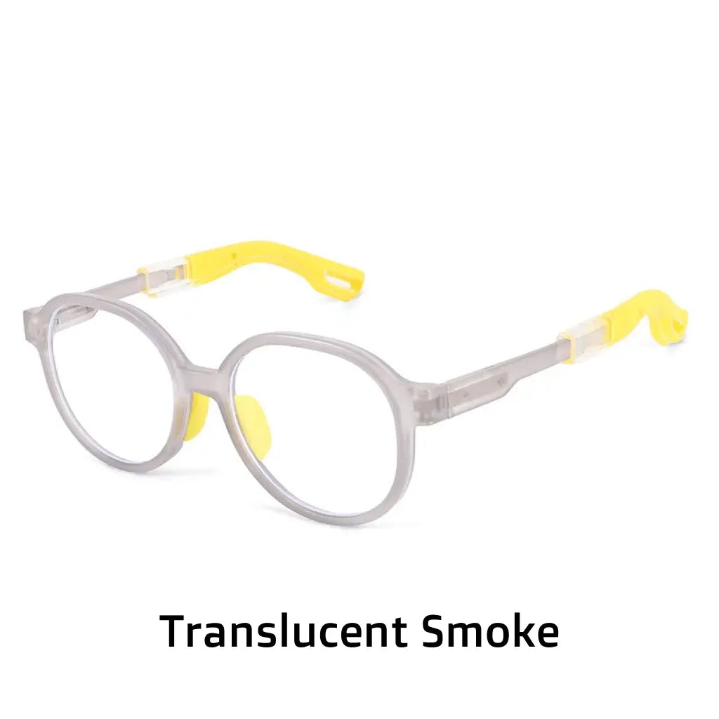 Kids Round Blue Light Blocking Glasses - TR90 Frame Ages 8-12