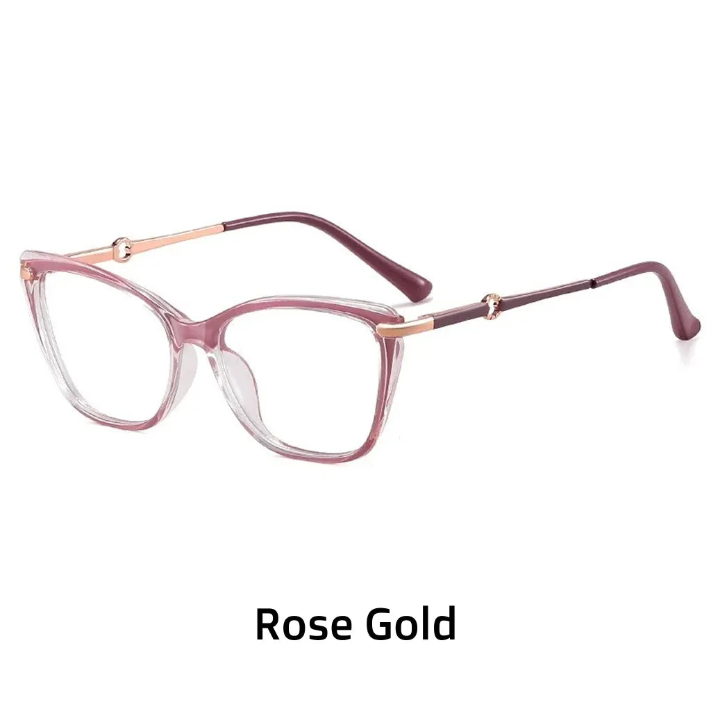 TR90 Cat Eye Anti Blue Light Glasses - Ultra Light Optical Frame