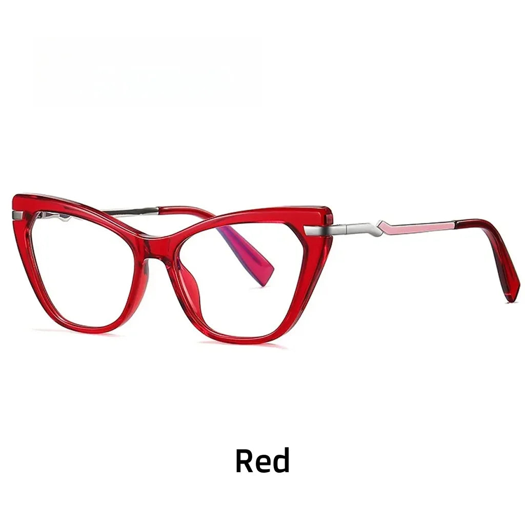 TR90 Retro Cat Eye Glasses - Anti Blue Light Prescription Frame