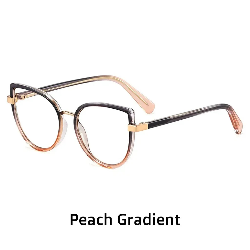 TR90 Cat Eye Glasses Frame - Anti-Blue Light Optical
