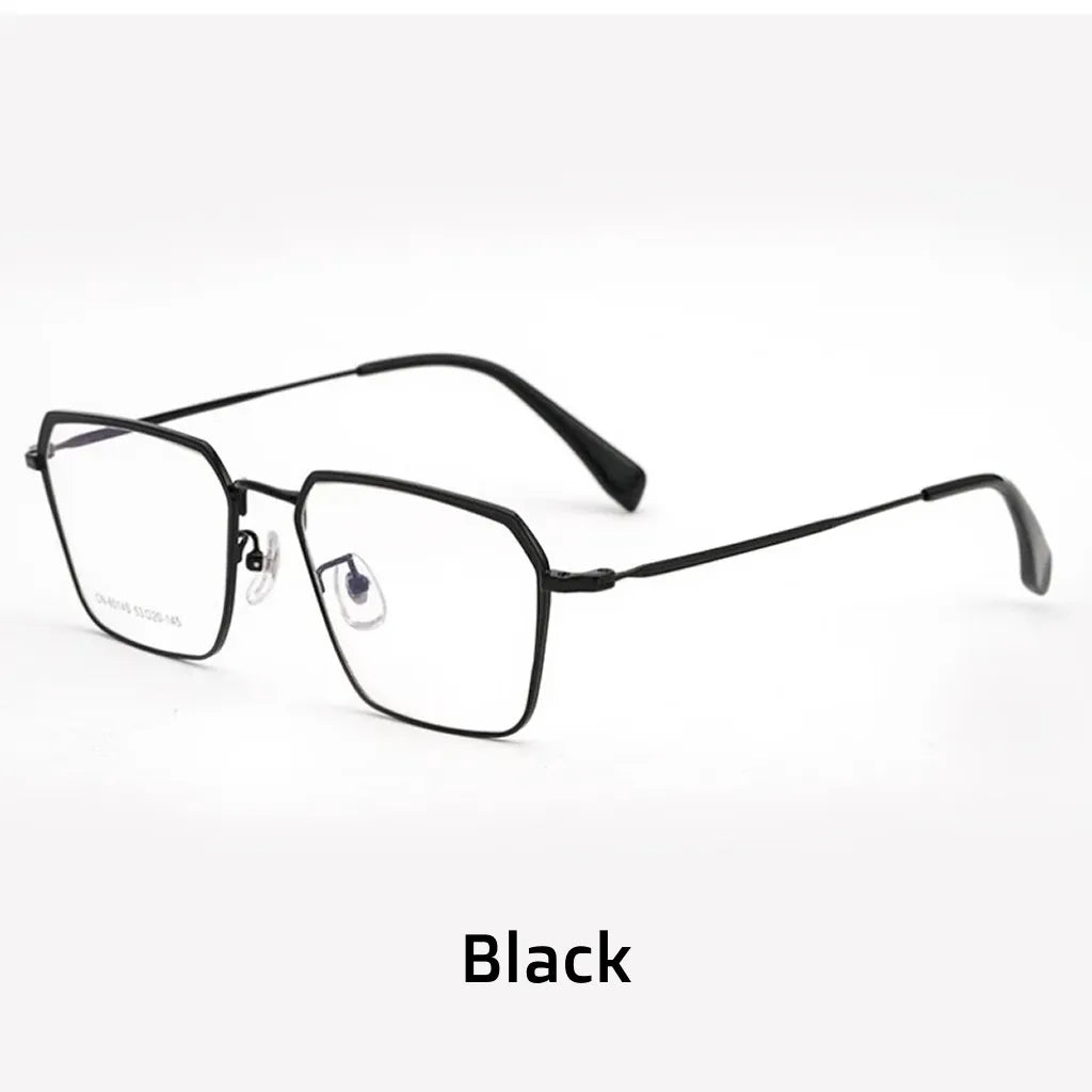 Anti Blue Light Metal Eyeglass Frame - Business Retro Multilateral Optical