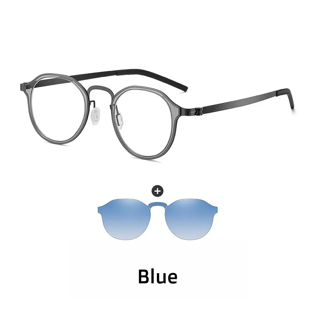 Magnetic Polarized Prescription Glasses with Anti-Blue Light