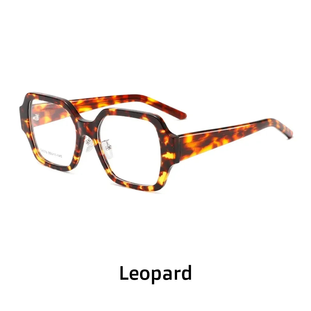 Retro Polygonal Optical Glasses Frame - Large Unisex Eyewear
