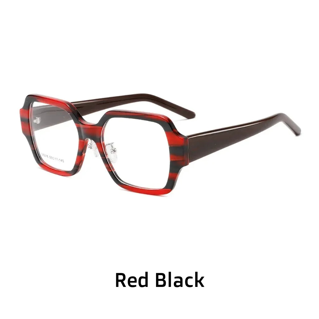 Retro Polygonal Optical Glasses Frame - Large Unisex Eyewear