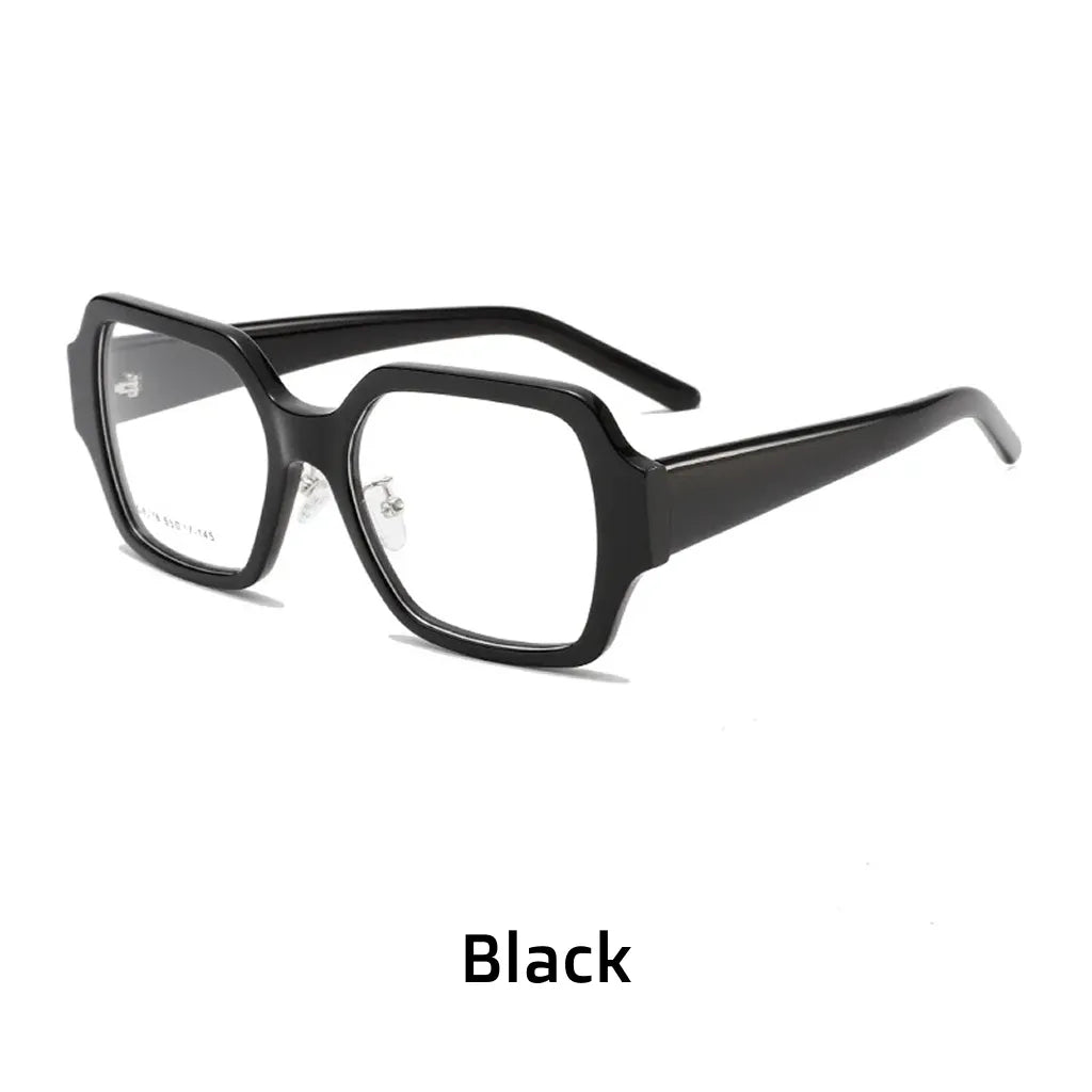 Retro Polygonal Optical Glasses Frame - Large Unisex Eyewear