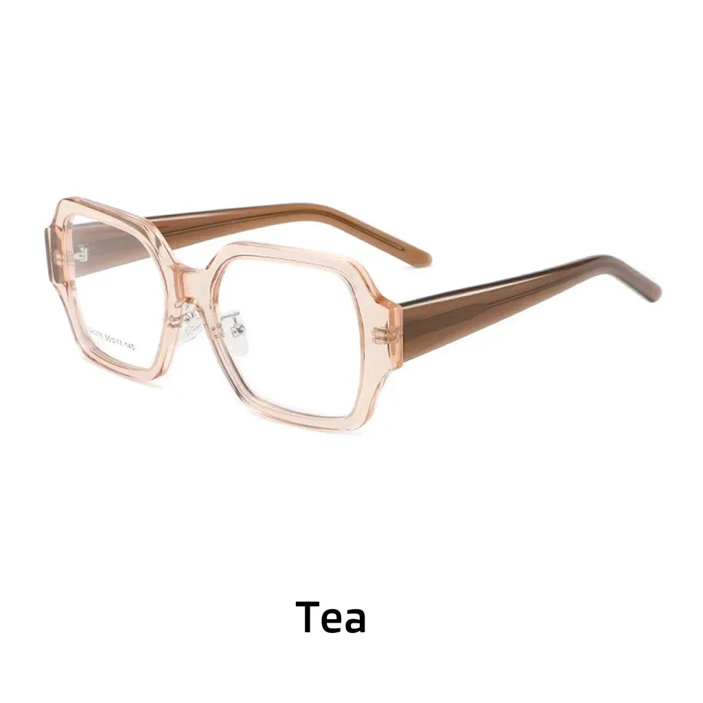 Retro Polygonal Optical Glasses Frame - Large Unisex Eyewear