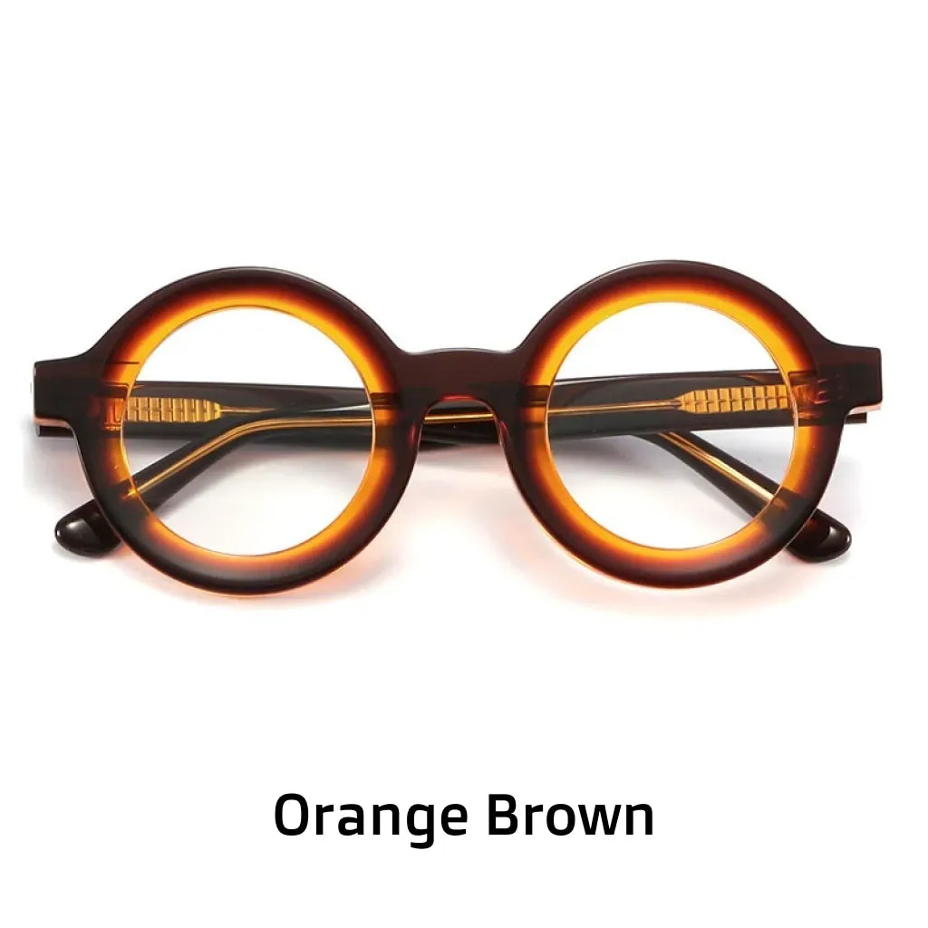 Retro Round Acetate Optical Frames - Model EM23103