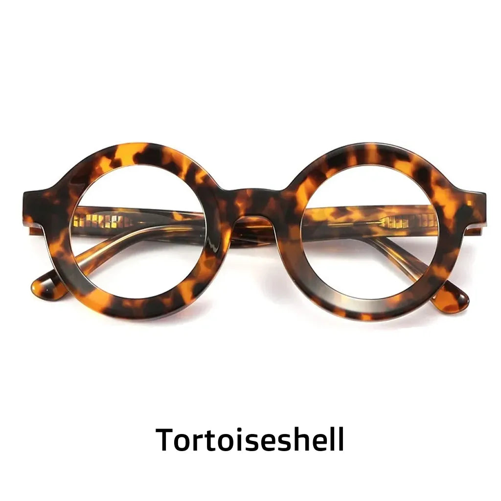 Retro Round Acetate Optical Frames - Model EM23103