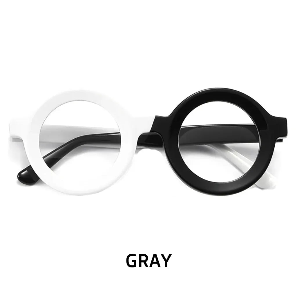 Retro Round Acetate Optical Frames - Model EM23103