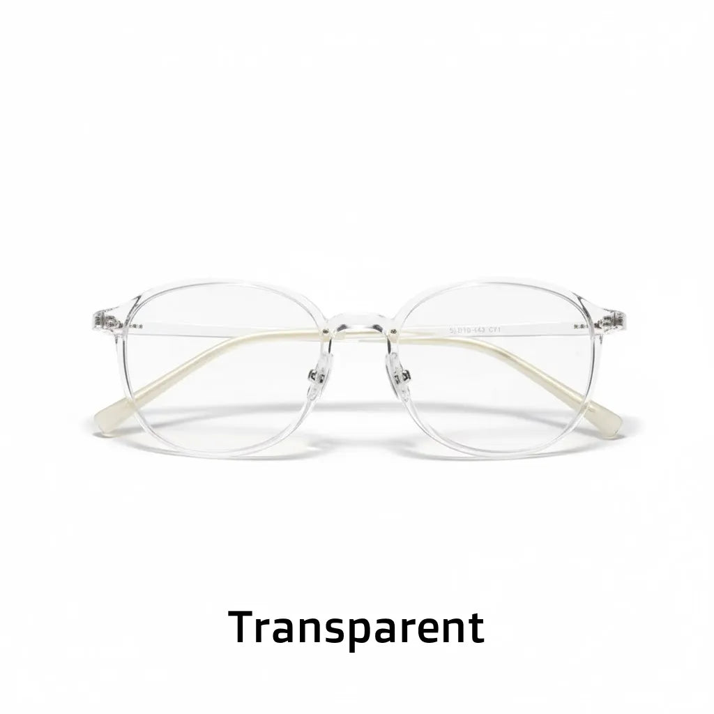 TR90 Retro Round Eyeglass Frame - Anti Blue Light