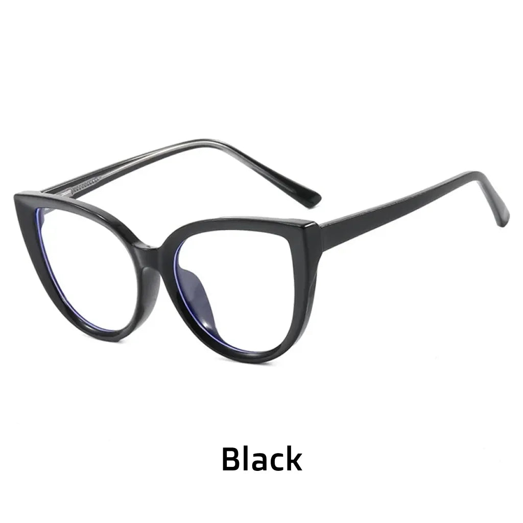 إطارات بصرية TR90 Cat Eye - نظارات طبية مضادة للضوء الأزرق للنساء