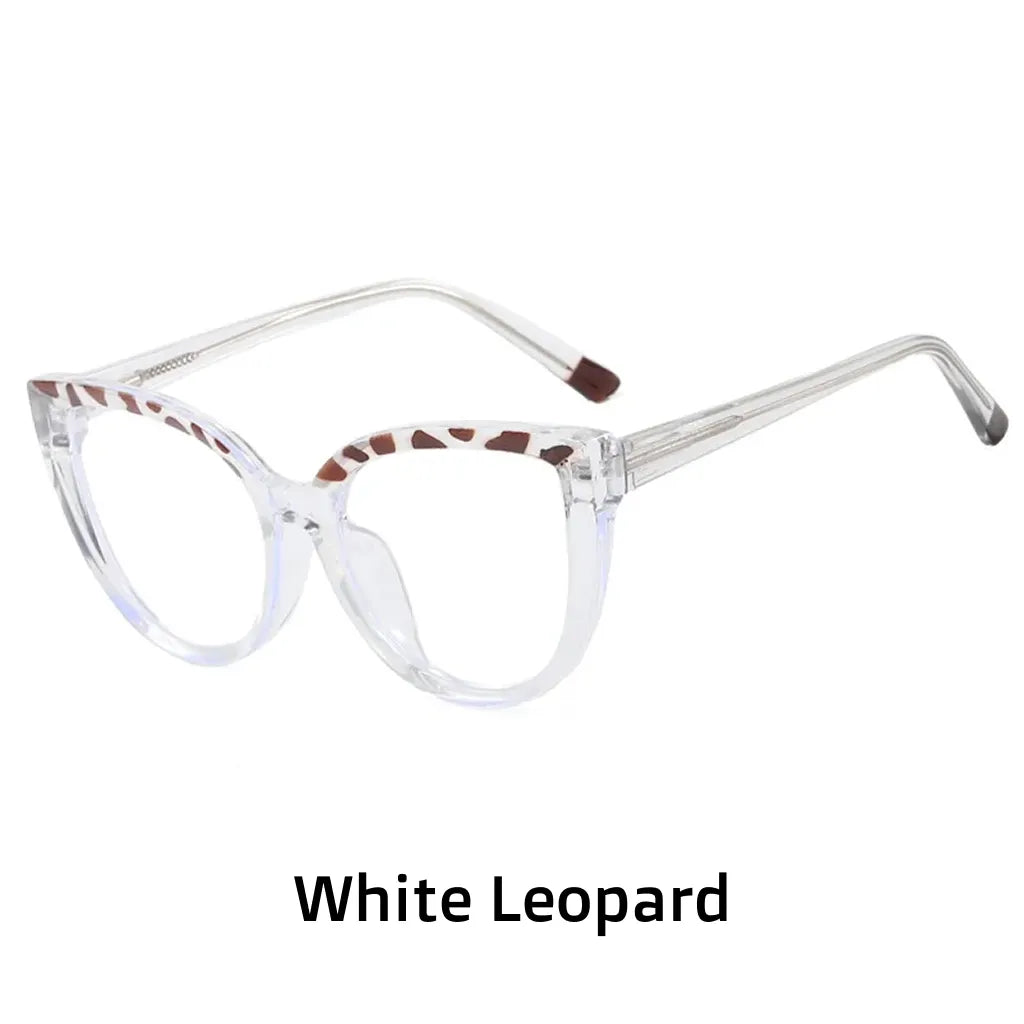 إطارات بصرية TR90 Cat Eye - نظارات طبية مضادة للضوء الأزرق للنساء