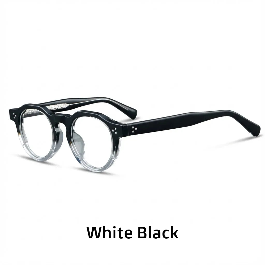 Retro Round Tortoiseshell Eyeglass Frame - Optical Prescription Glasses