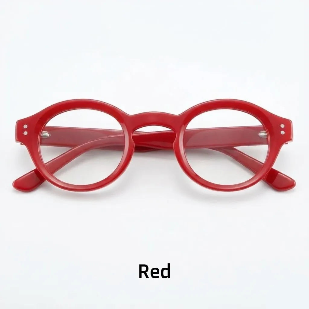 Retro Round Progressive Prescription Glasses 0619