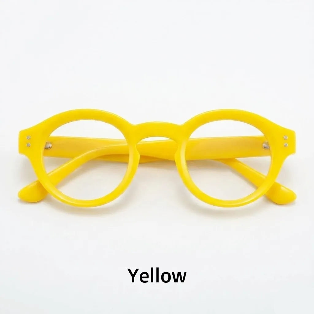 Retro Round Progressive Prescription Glasses 0619