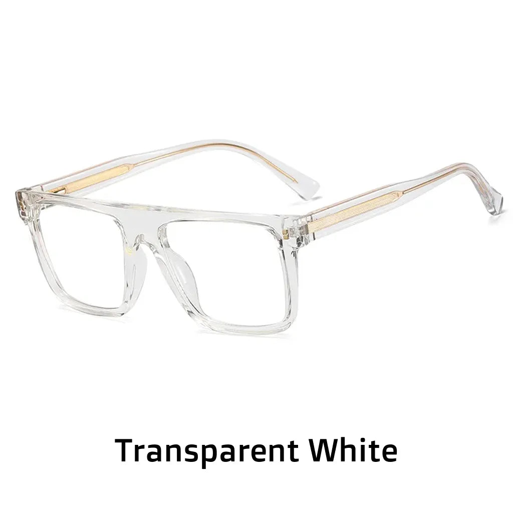 TR90 Retro Square Gradient Glasses Frame - Anti Blue Light