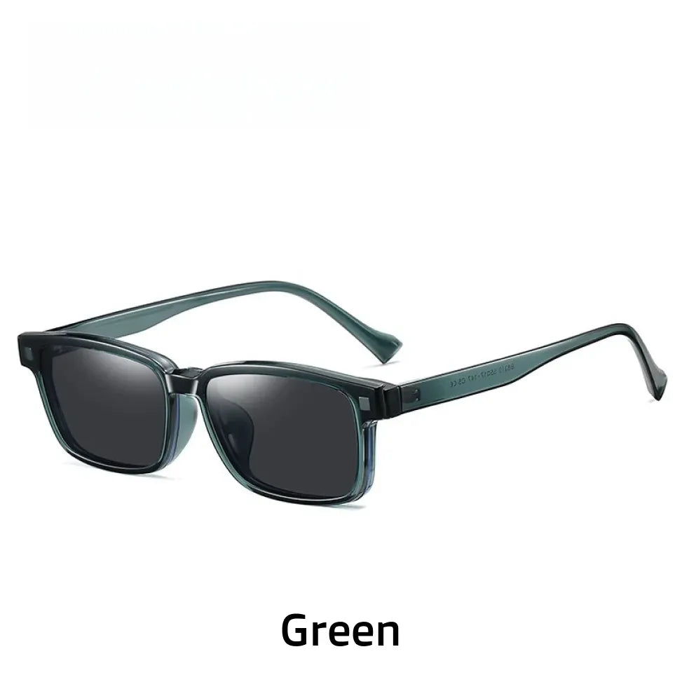 2-in-1 Magnetic Clip-On Polarized Sunglasses - TR90 Optical Frame