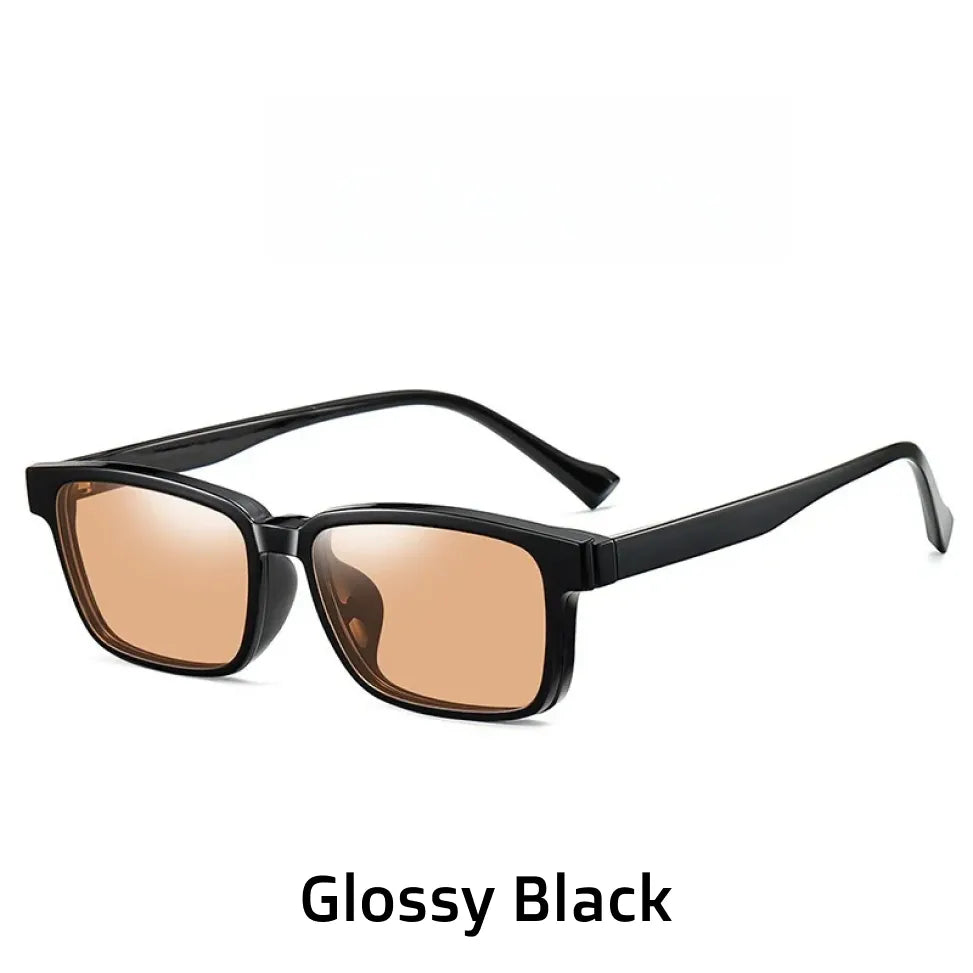 2-in-1 Magnetic Clip-On Polarized Sunglasses - TR90 Optical Frame