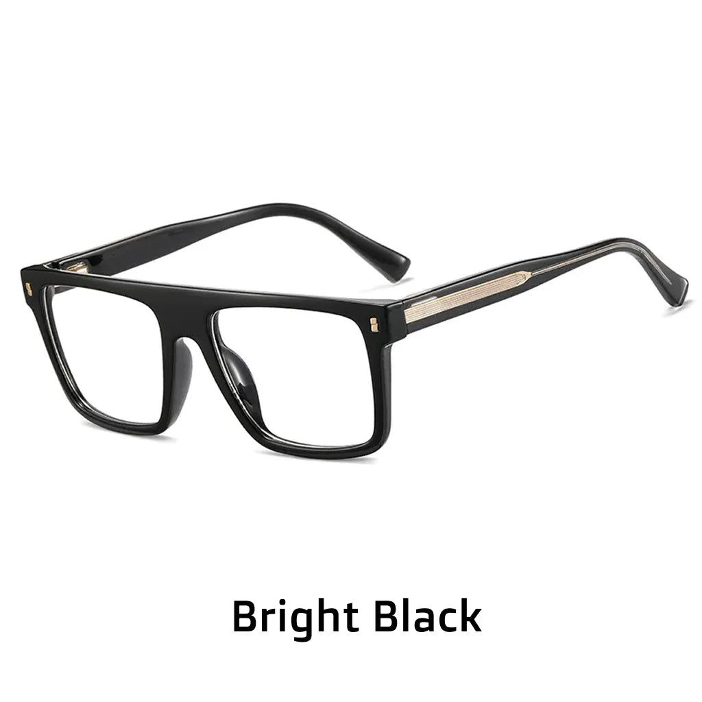 TR90 Retro Square Gradient Glasses Frame - Anti Blue Light