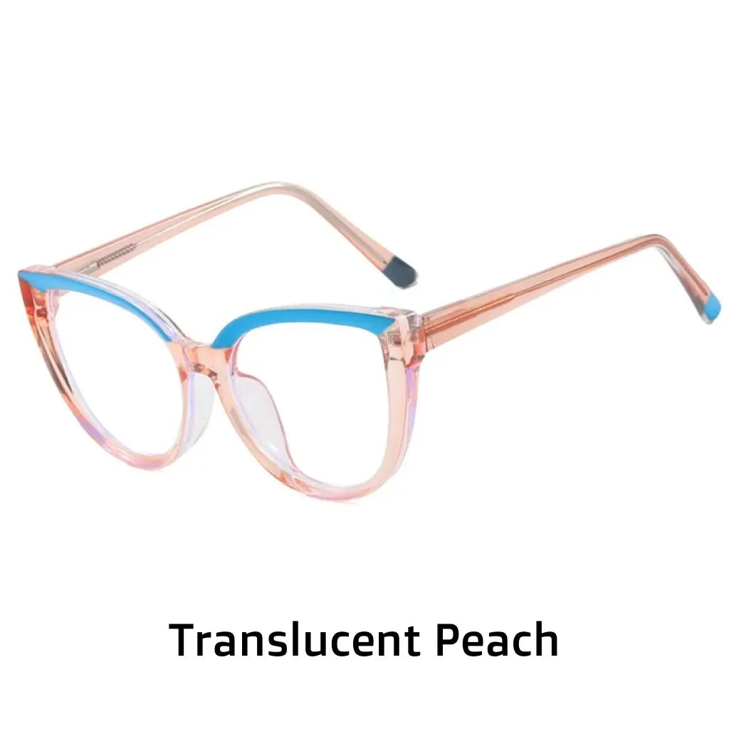 إطارات بصرية TR90 Cat Eye - نظارات طبية مضادة للضوء الأزرق للنساء