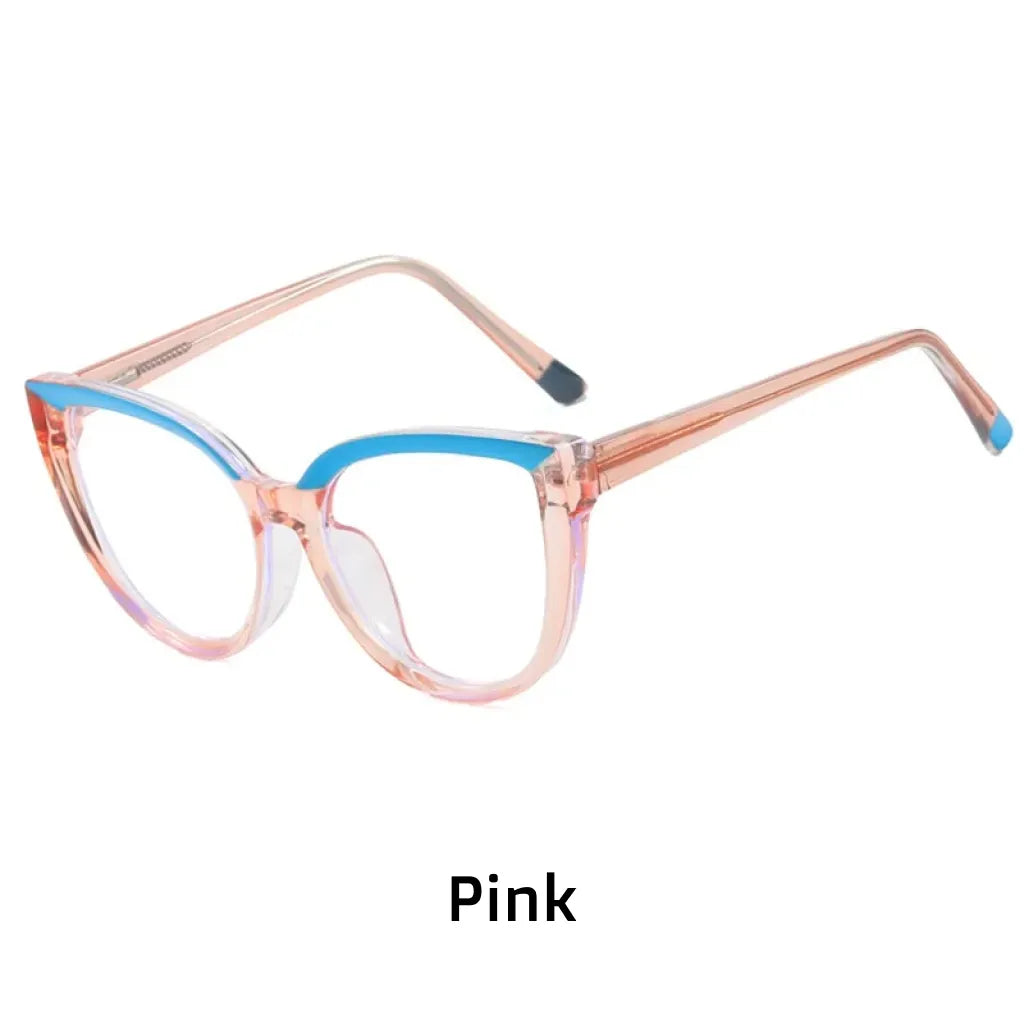 إطارات بصرية TR90 Cat Eye - نظارات طبية مضادة للضوء الأزرق للنساء