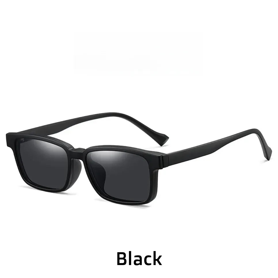 2-in-1 Magnetic Clip-On Polarized Sunglasses - TR90 Optical Frame