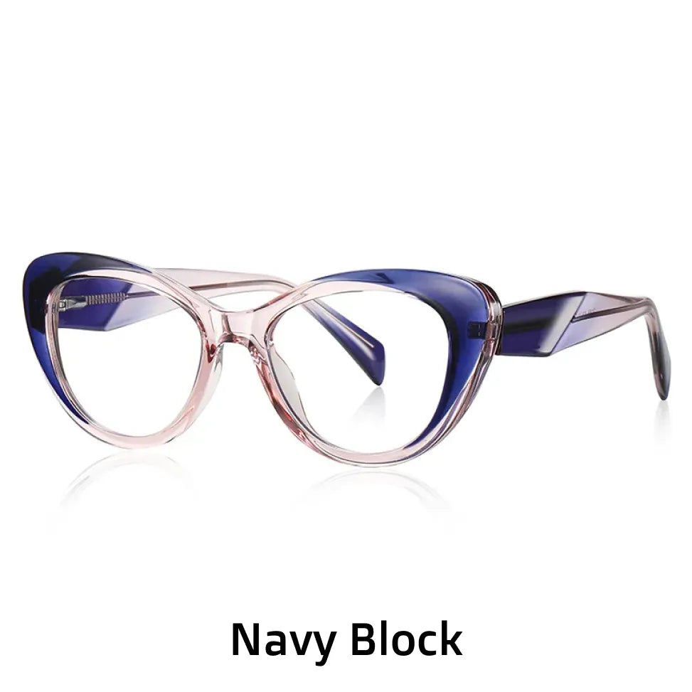 Cat Eye Anti-Blue Light Eyeglasses - TR90 Lightweight Frame