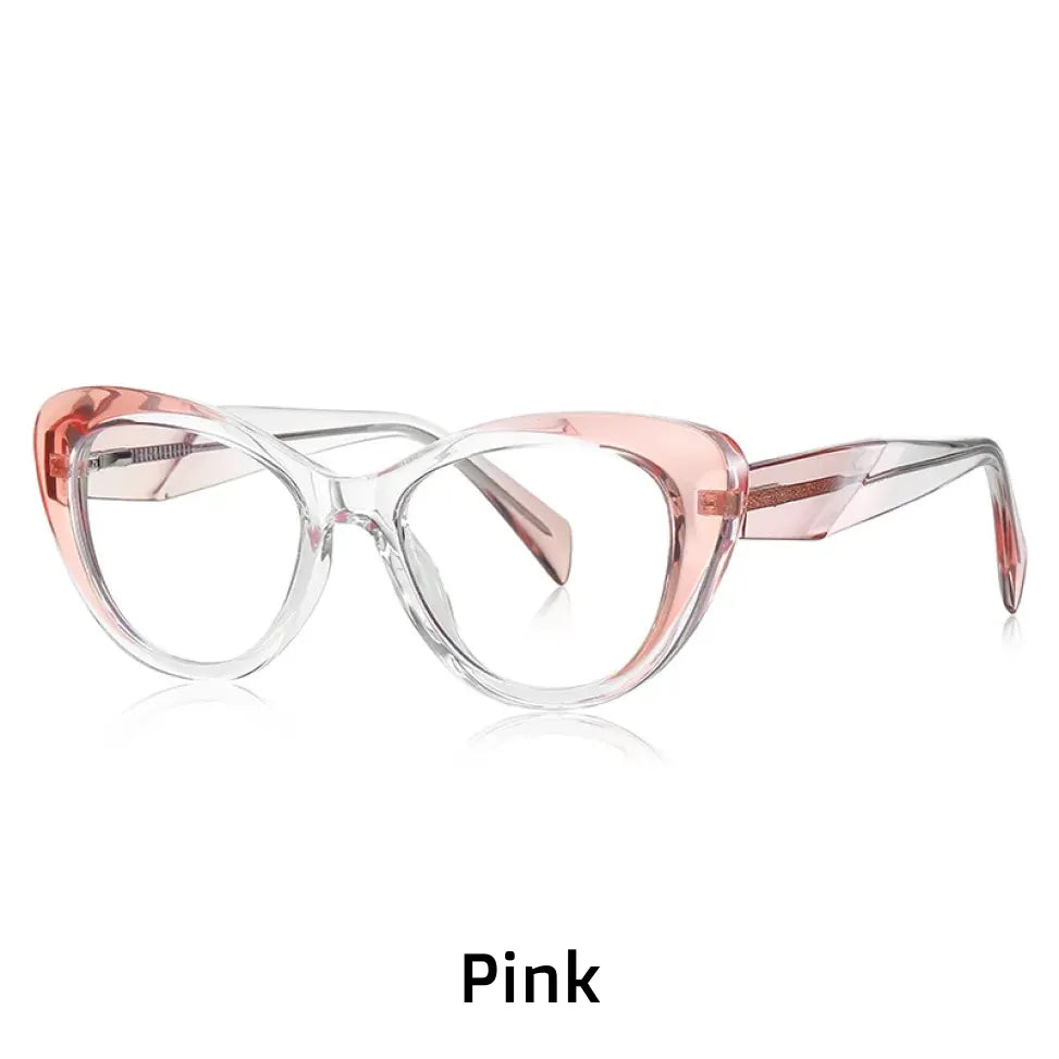 Cat Eye Anti-Blue Light Eyeglasses - TR90 Lightweight Frame