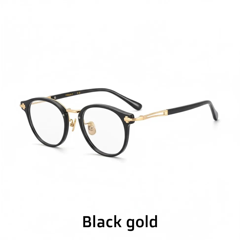 Titanium Optical Frame - Retro Unisex Prescription Eyeglasses