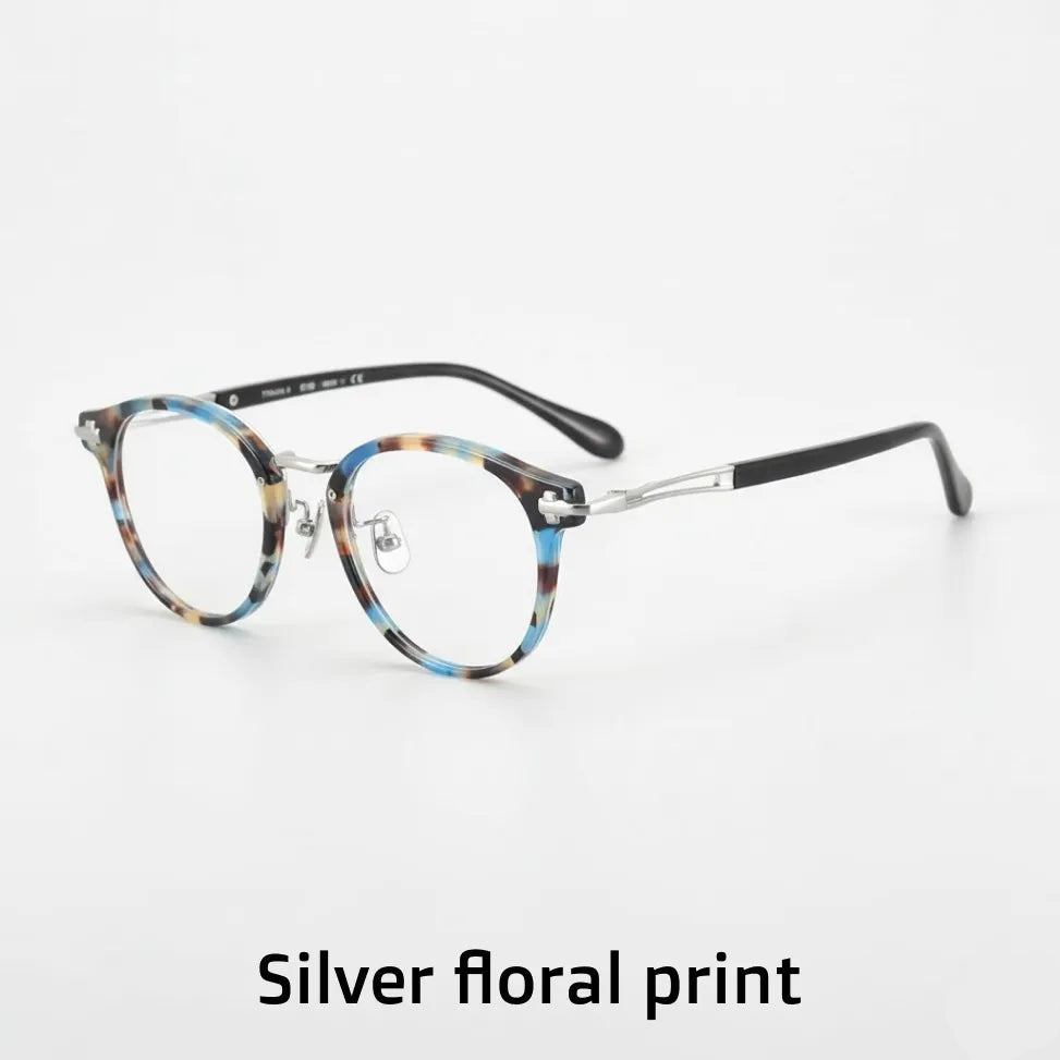 Titanium Optical Frame - Retro Unisex Prescription Eyeglasses