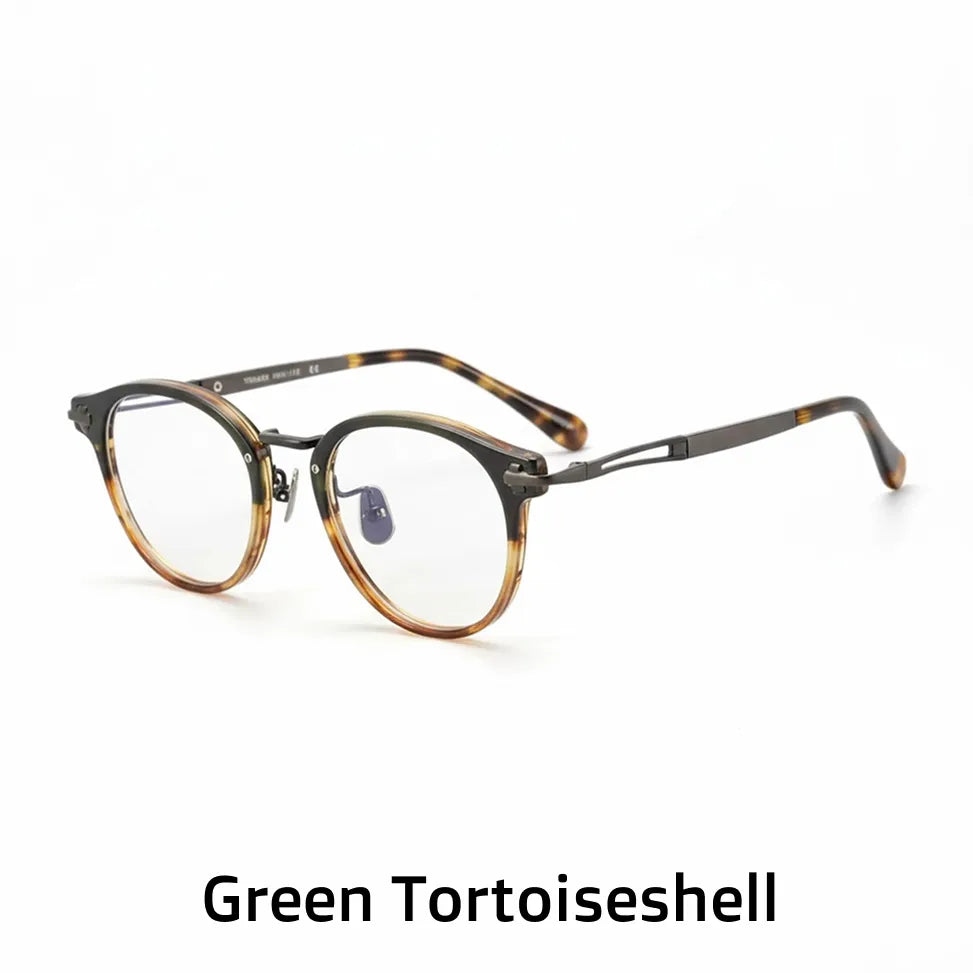 Titanium Optical Frame - Retro Unisex Prescription Eyeglasses