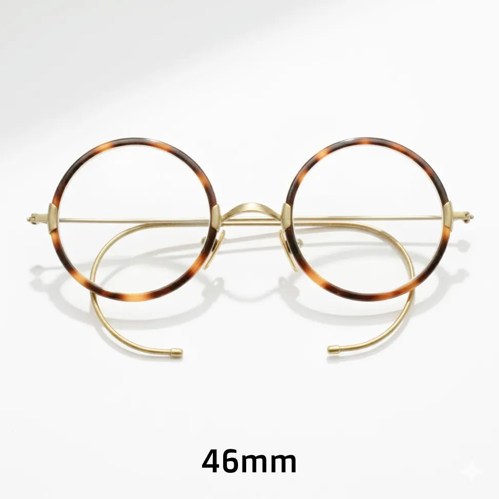 Retro Round Metal Glasses - Anti Blue Light Optical Frame