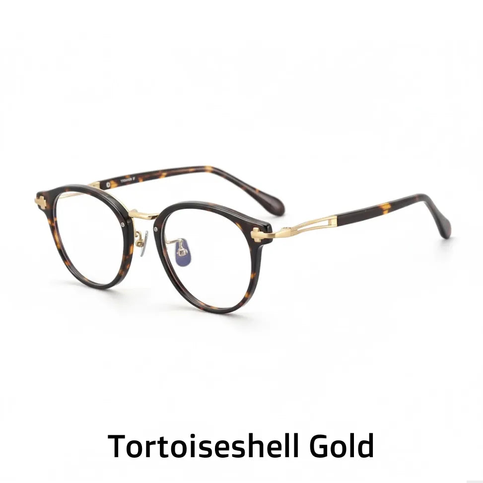 Titanium Optical Frame - Retro Unisex Prescription Eyeglasses