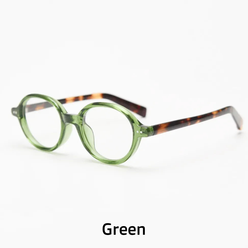 Retro Oval Prescription Glasses - Myopia, Reading & Progressive Lenses