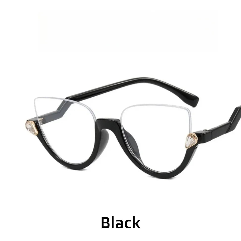 Retro Cat Eye Blue Light Blocking Glasses - Model 4357