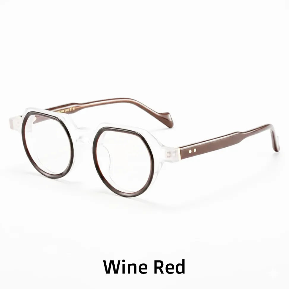 Retro Irregular Acetate Eyeglasses - Optical Prescription Frames