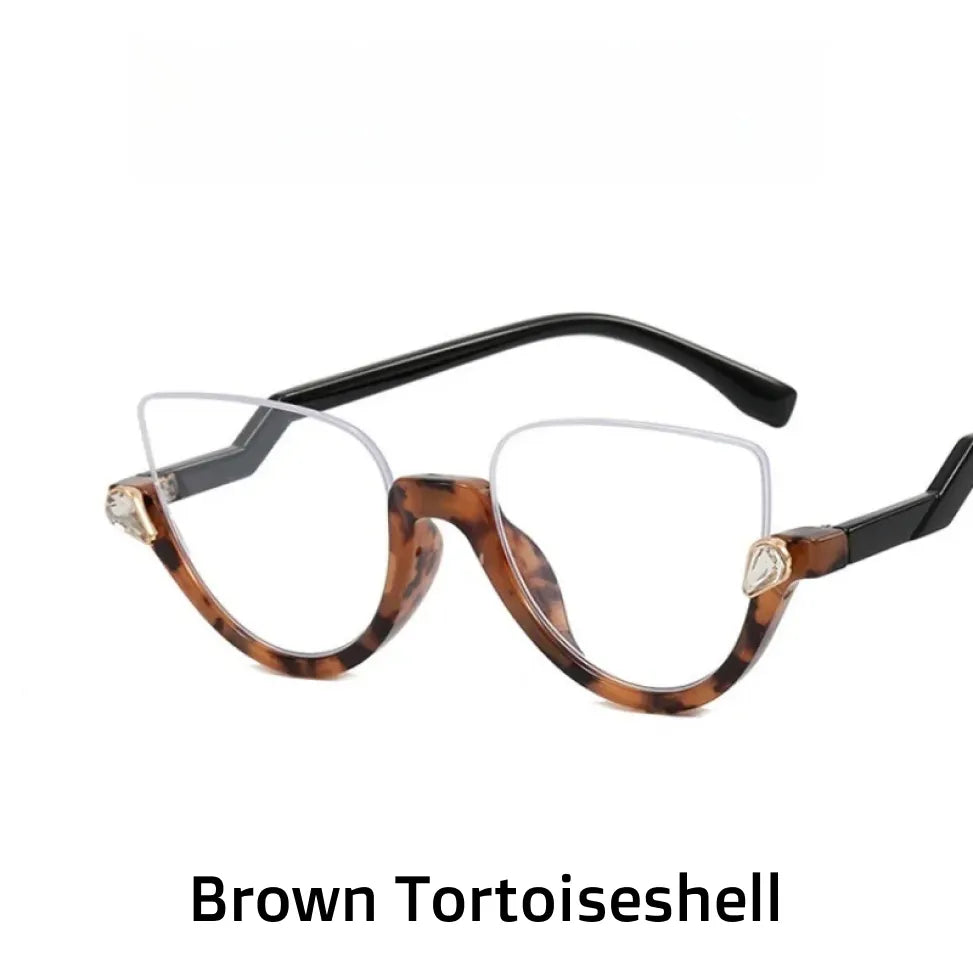 Retro Cat Eye Blue Light Blocking Glasses - Model 4357