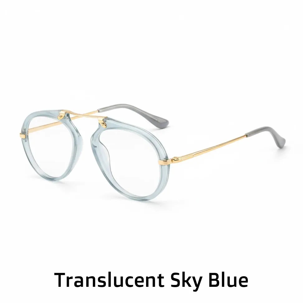 Retro Acetate Optical Frames - Unisex Prescription Eyeglasses LK0473