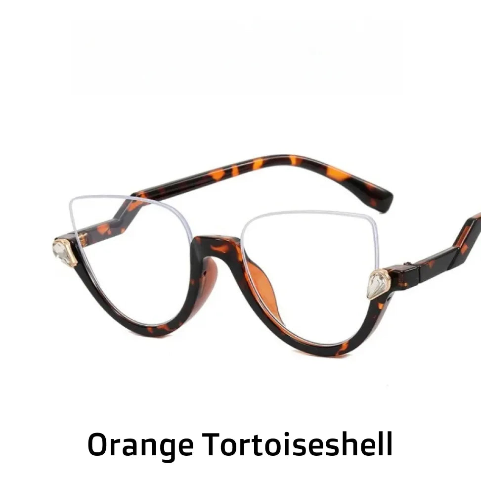 Retro Cat Eye Blue Light Blocking Glasses - Model 4357