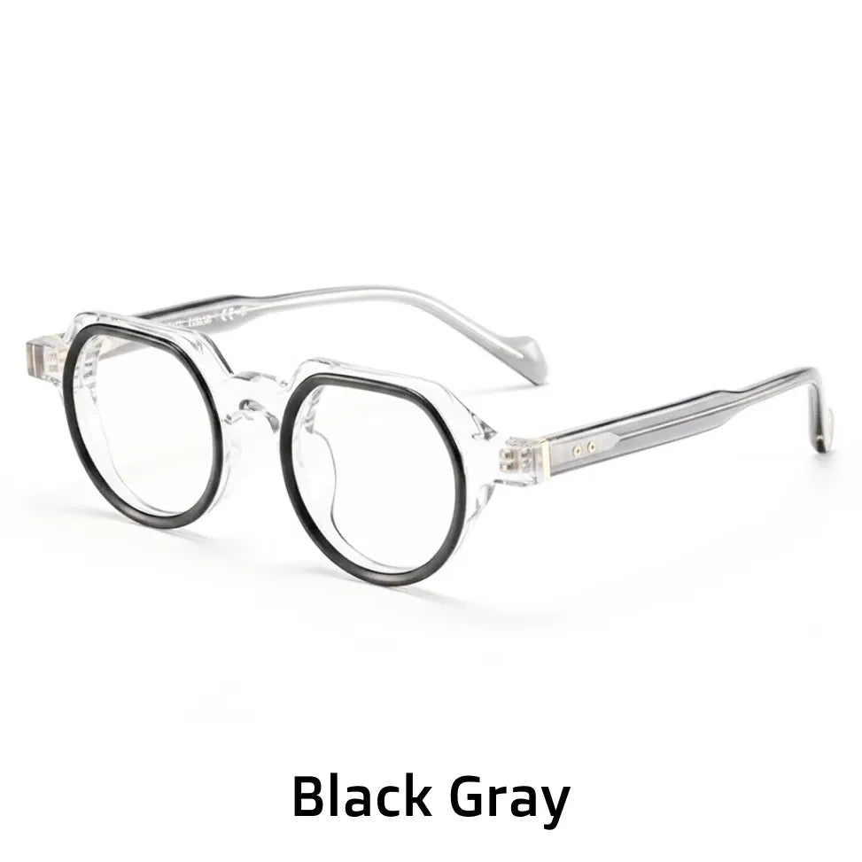 Retro Irregular Acetate Eyeglasses - Optical Prescription Frames