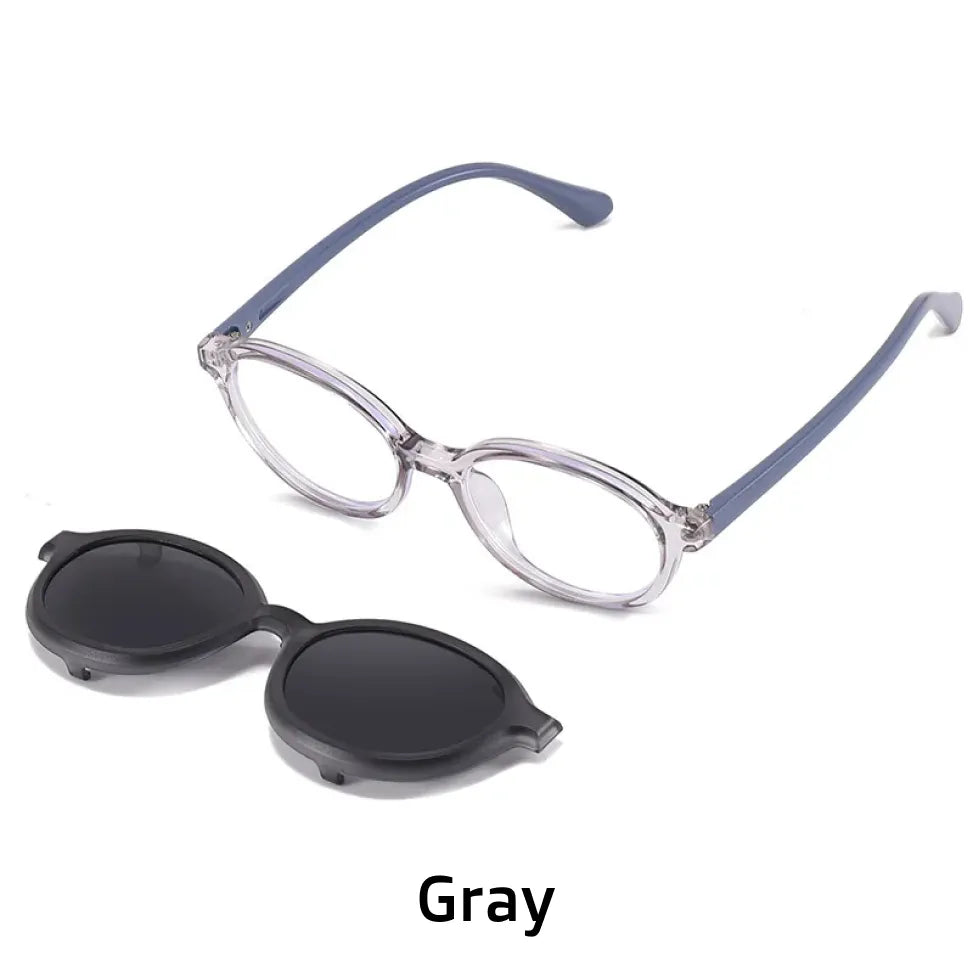 Kids Polarized Snap-On Sunglasses - Prescription Eyeglass Frames