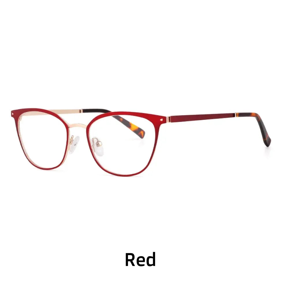 Ultra Light Metal Cat Eye Eyeglass Frame GL8850