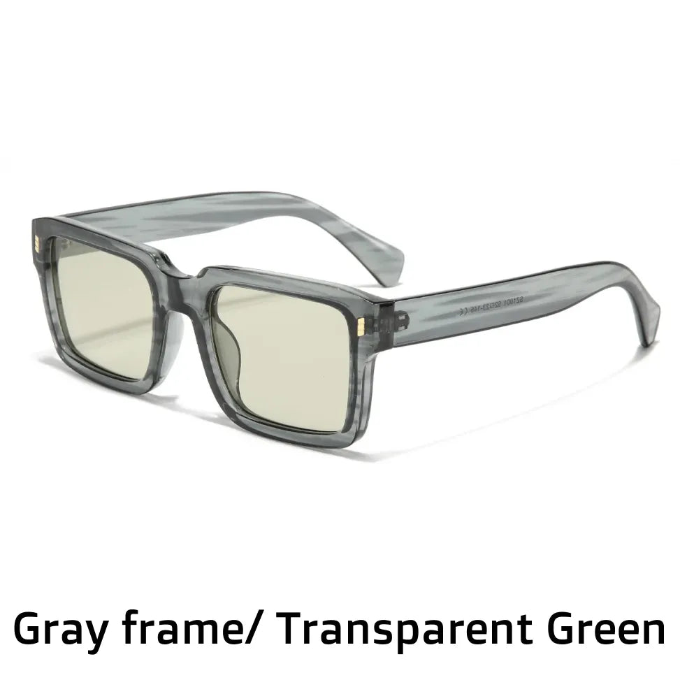 Polarized Square Sunglasses - Retro Driving Eyewear for Men & Women