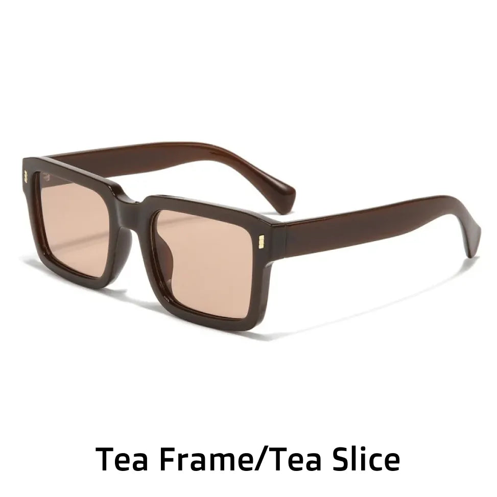 Polarized Square Sunglasses - Retro Driving Eyewear for Men & Women