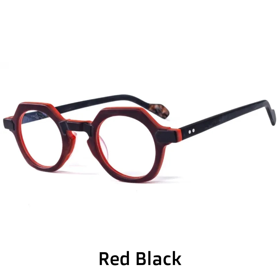 Retro Multi-Border Blue Light Blocking Eyeglasses HL56025