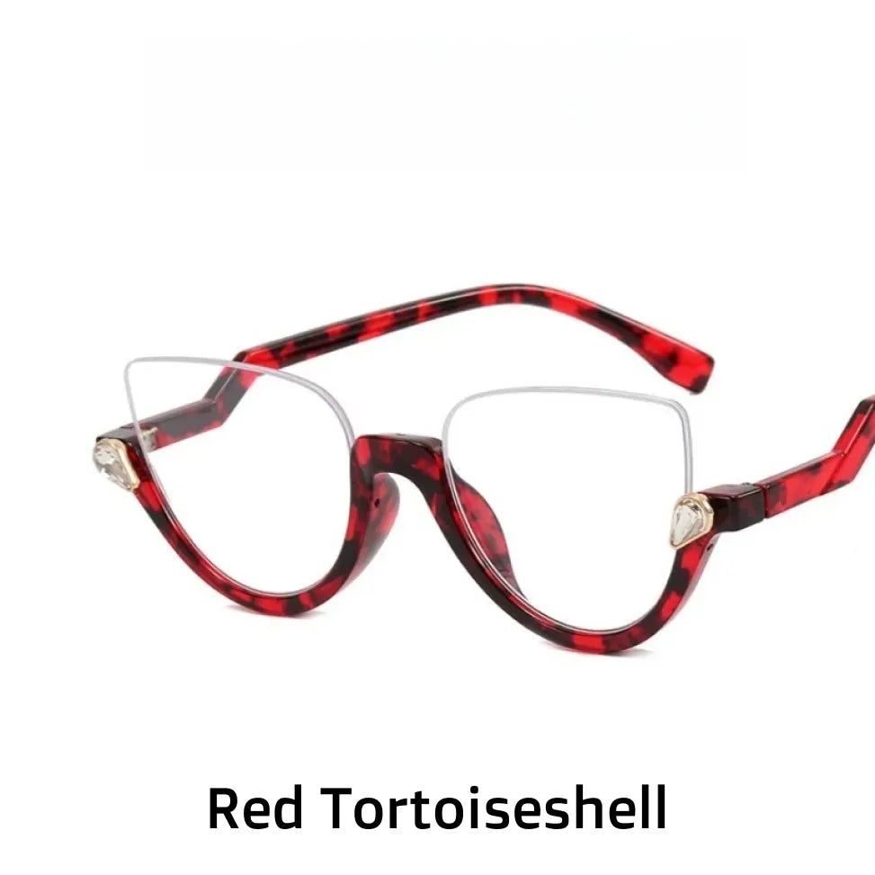 Retro Cat Eye Blue Light Blocking Glasses - Model 4357