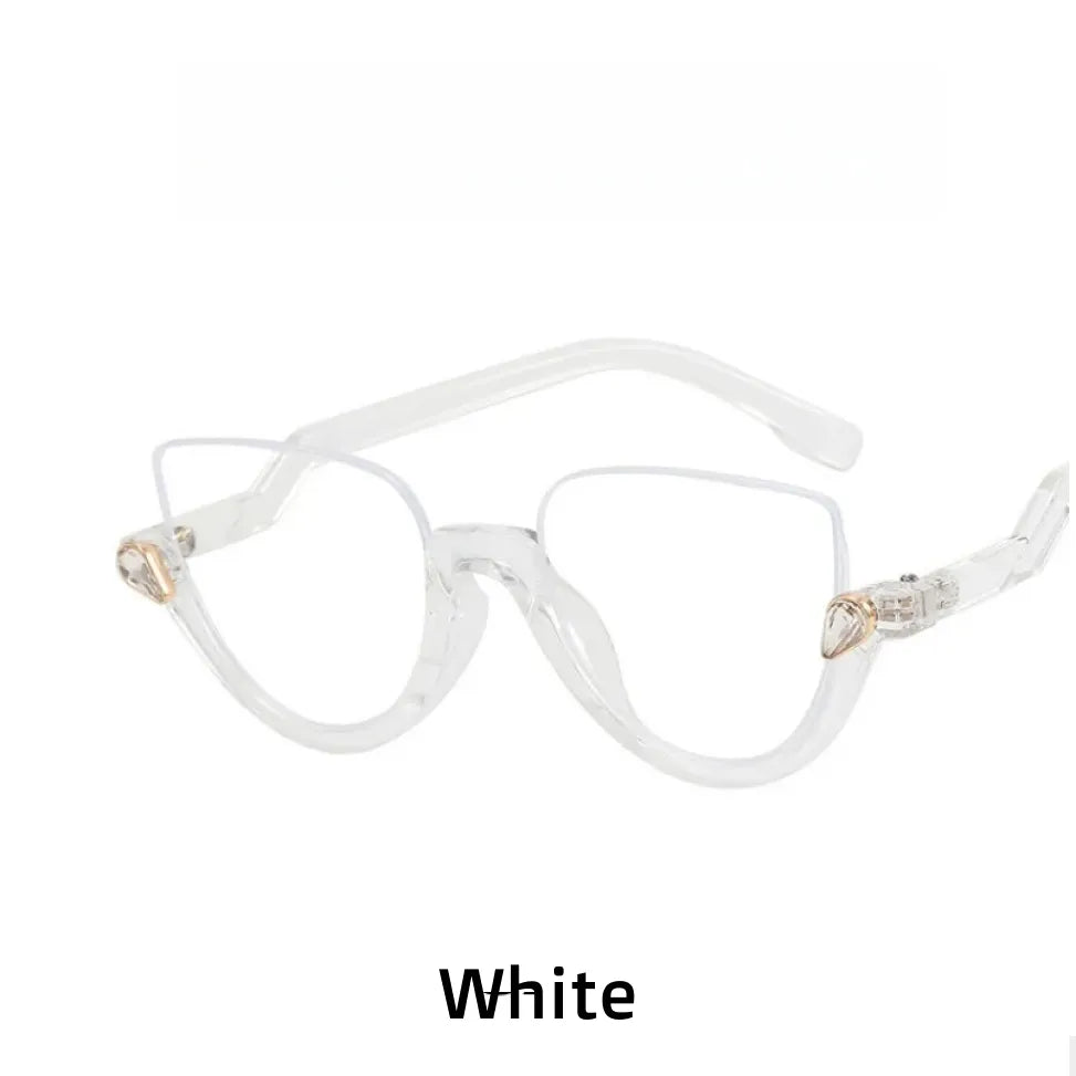 Retro Cat Eye Blue Light Blocking Glasses - Model 4357