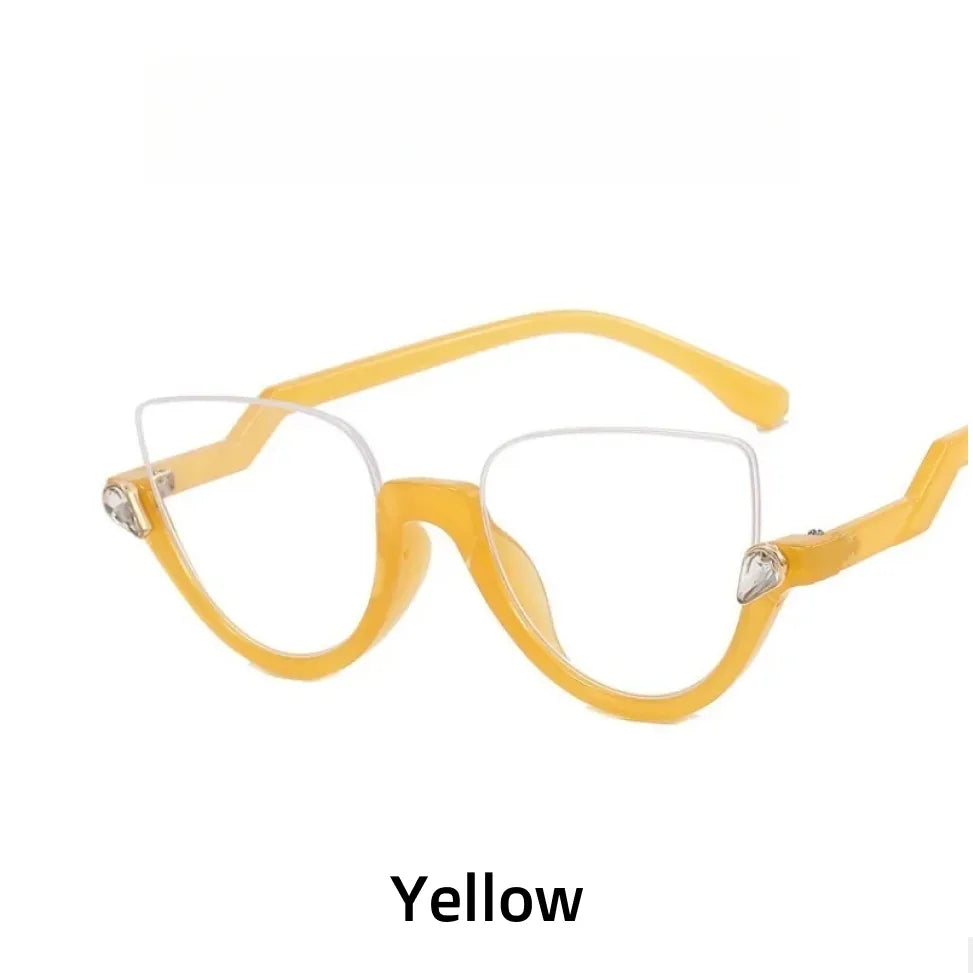 Retro Cat Eye Blue Light Blocking Glasses - Model 4357