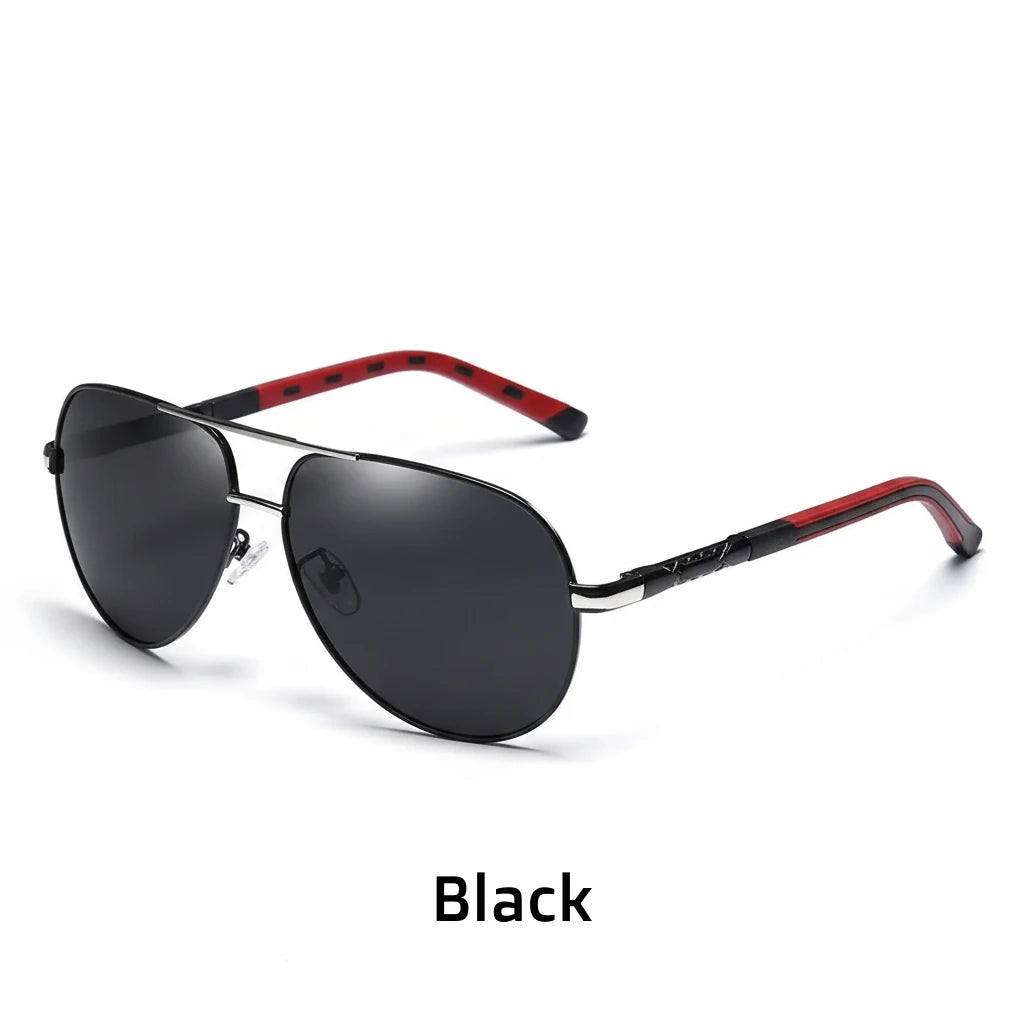 Polarized Double Beam Sunglasses for Men - Outdoor Driving Eyewear